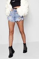 Boohoo Lucy Pearl Embellished Fishnet Tights