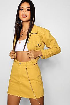 Boohoo Mustard Denim Jacket