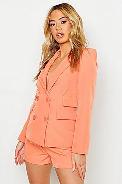 Boohoo Petite Woven Double Pocket Blazer