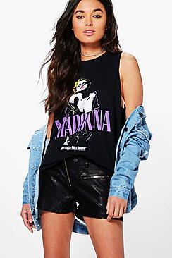 Boohoo Jennie Pu Zip Detail Short