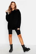 Boohoo Oversized Soft Knit Hooded Jumper