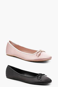 Boohoo Paige 2 Pack Ballerina