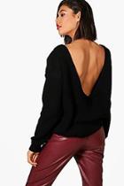 Boohoo Millie V-back Oversized Jumper