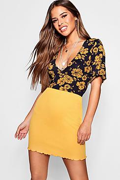 Boohoo Petite Floral Sleeve Top