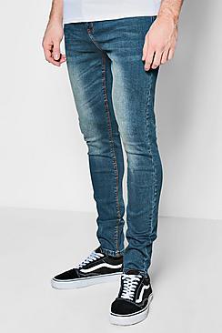 Boohoo Antique Wash Super Skinny Jeans
