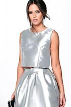 Boohoo Alice Sateen Sleeveless Shell Top
