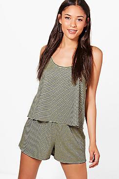 Boohoo Hebe Gingham Cami & Shorts Co-ord