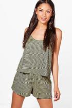 Boohoo Hebe Gingham Cami & Shorts Co-ord