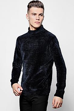 Boohoo Chenille Roll Neck Jumper