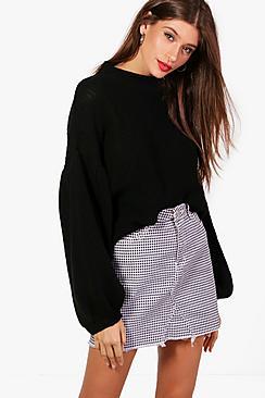 Boohoo Naomi Balloon Sleeve Jumper
