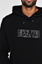 Boohoo Man Caviar Beaded Over The Head Hoodie