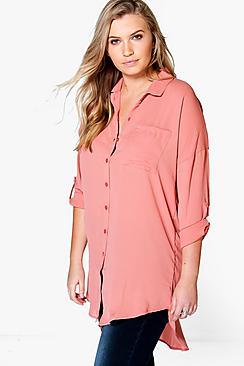 Boohoo Plus Oversized Shirt
