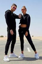 Boohoo Her Crop Embroidered Tracksuit