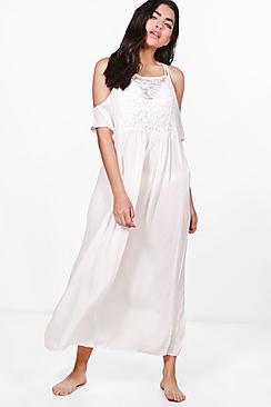 Boohoo Naoimi Embellished Beach Maxi Dress