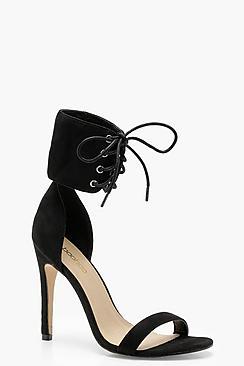 Boohoo Lace Up Cuff Sandals
