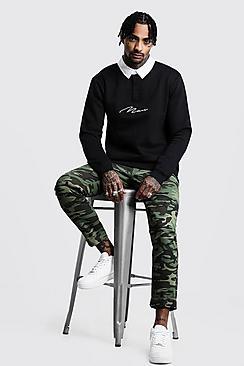 Boohoo Man Signature Rugby Sweat