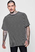 Boohoo Oversized Stripe Ribbed T-shirt