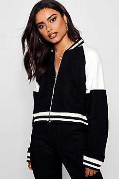 Boohoo Panelled Bomber Jacket