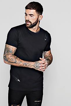 Boohoo Zip Detail T-shirt