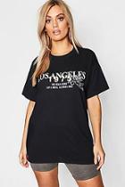 Boohoo Plus New York Cherub Print T-shirt