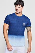 Boohoo Dip Dye T-shirt With Miami Beach Print