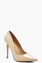 Boohoo Abigail Patent Pointed Toe Court Shoes