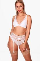 Boohoo Plus Emma Lace Suspender Belt