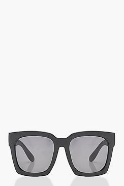 Boohoo Erin Oversized Square Frame Sunglasses
