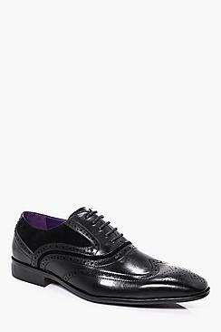 Boohoo Mixed Panel Brogue