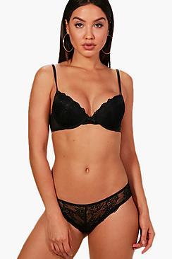 Boohoo Freya Lace & Satin French Knicker