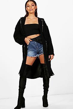 Boohoo Jordanne Premium Cord Parka