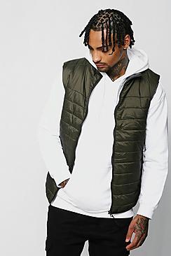 Boohoo Funnel Neck Quilted Gilet