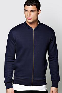 Boohoo Slim Fit Jersey Bomber