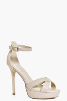 Boohoo Emilia Cross Front Platform Nude