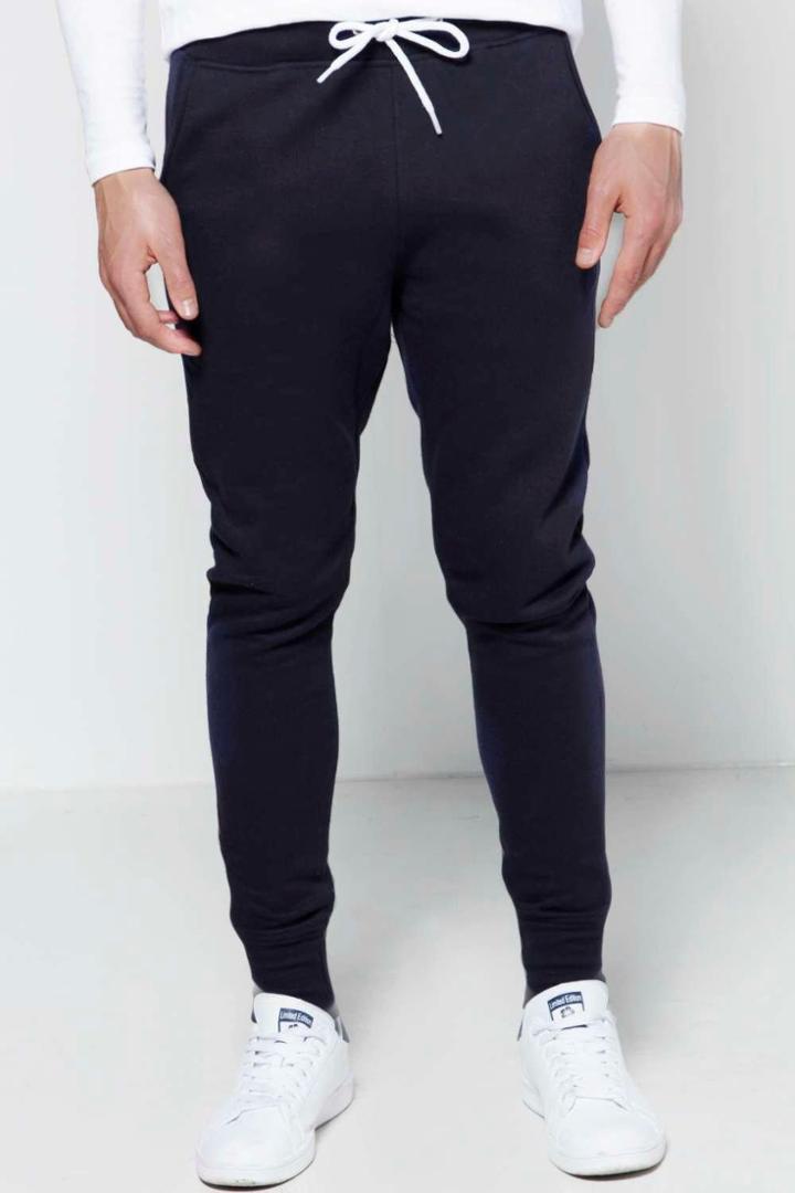 Boohooman Slim Fit Joggers Navy