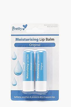 Boohoo Pretty Original 2 Pck Moisturising Lip Balm