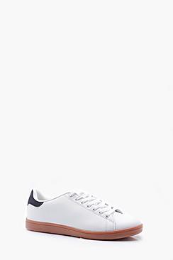 Boohoo Gum Sole Lace Up Trainer