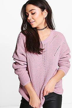 Boohoo Eleanor Ladder Stitch Jumper