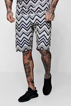 Boohoo Aztec Mesh Shorts Co-ord