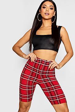 Boohoo Tartan Cycling Short