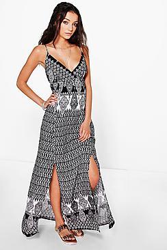 Boohoo Tall Rosa Paisley Printed Maxi Dress