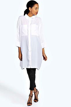 Boohoo Vanessa 3/4 Oversized Shirt