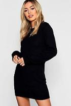 Boohoo Petite Round Neck Jumper Dress
