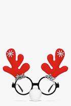 Boohoo Eva Christmas Antler & Nose Novelty Glasses