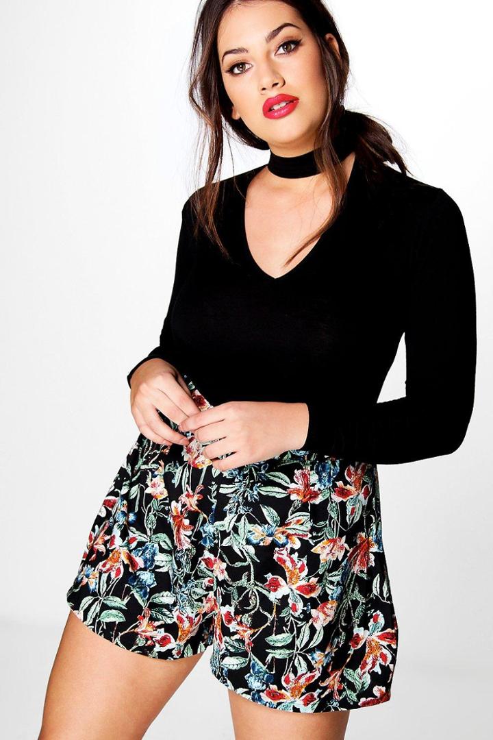 Boohoo Plus Anna Flippy Skort Multi