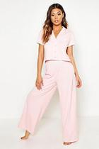 Boohoo 'bridesmaid' Pocket Print Button Through Pj Set