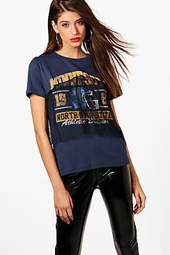 Boohoo Freya Mesh Detail T-shirt