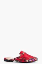 Boohoo Amelie Oriental Print Mule Loafer