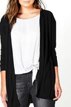 Boohoo Eve Edge To Edge Midi Cardigan
