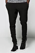 Boohoo Skinny Joggers With Ankle Zips